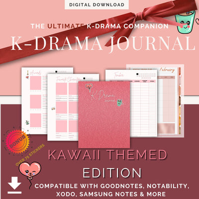 Kawaii Themed  K-Drama Journal - Kdrama And Chill