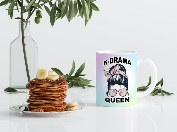 Kdrama Fan Queen Coffee Mug - Kdrama And Chill