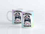 Kdrama Fan Queen Coffee Mug - Kdrama And Chill